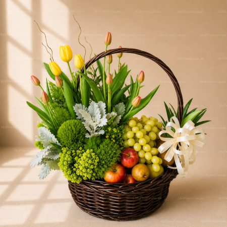 Frutal con Tulipanes