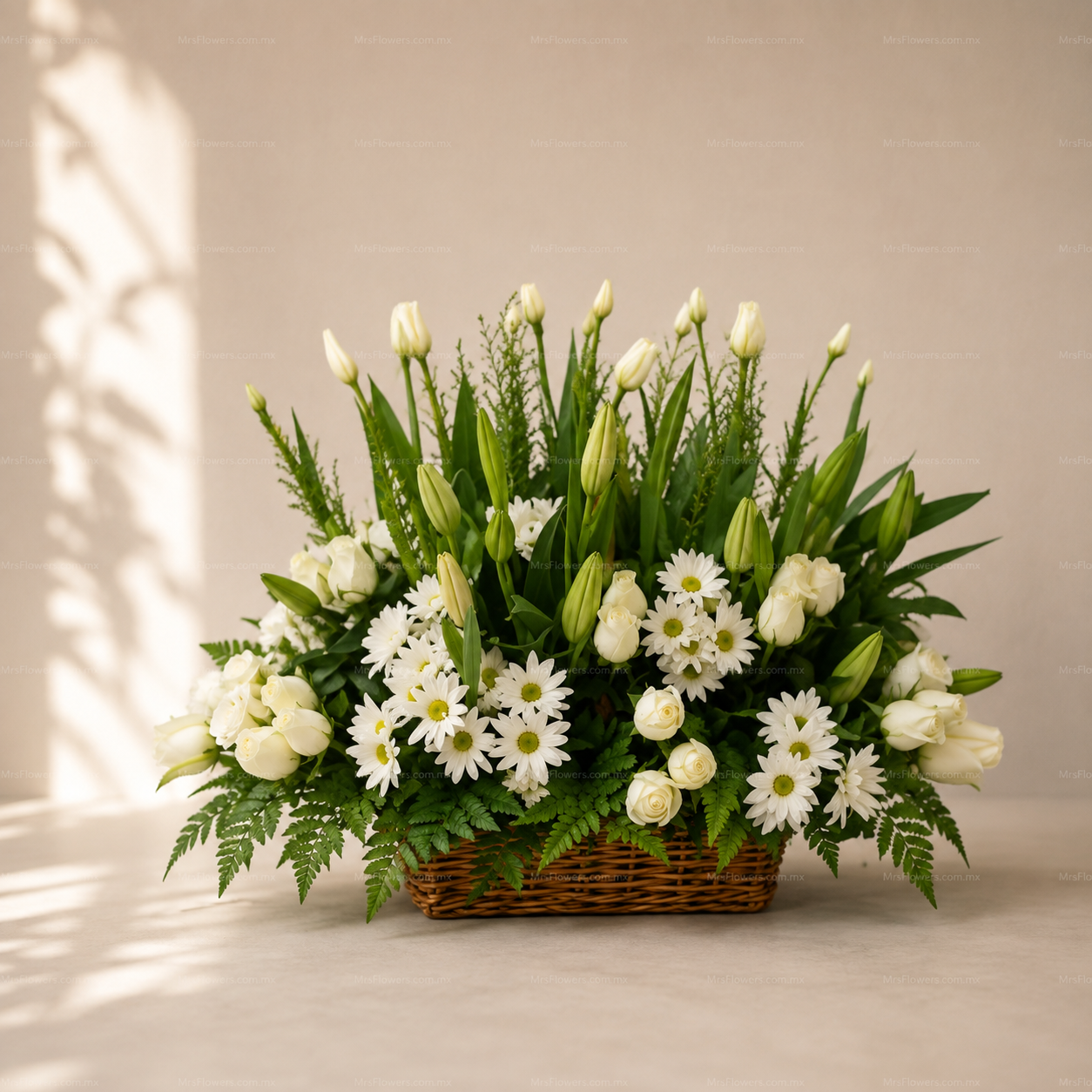 Canasta con 20 Tulipanes y Rosas Toluca