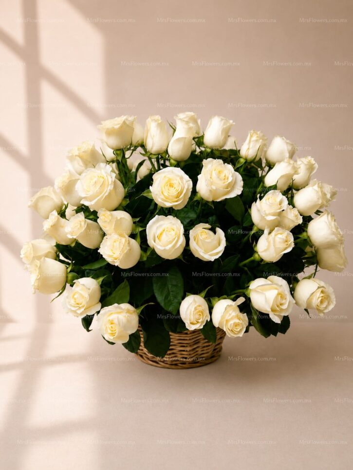 Arreglo Floral con 50 Rosas