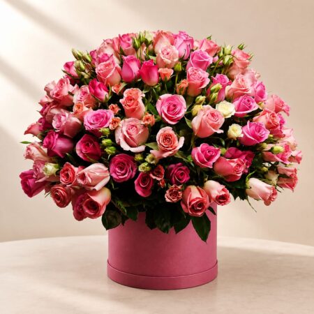 Arreglo Gigante en Tonos Rosas Arreglo Gigante en Tonos Rosas