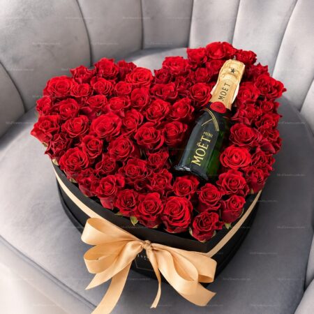 Corazón de Rosas y Champagne
