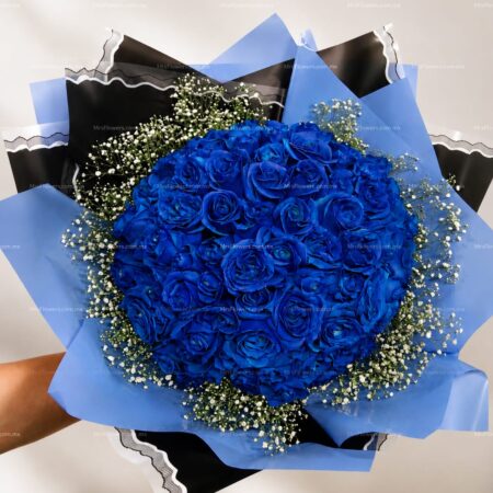 Ramo de 100 Rosas Azules Ramo de 100 Rosas Azules